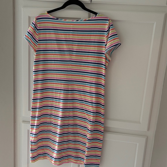 LILLY PULITZER Striped T-Shirt Dress Size L - Picture 2 of 4